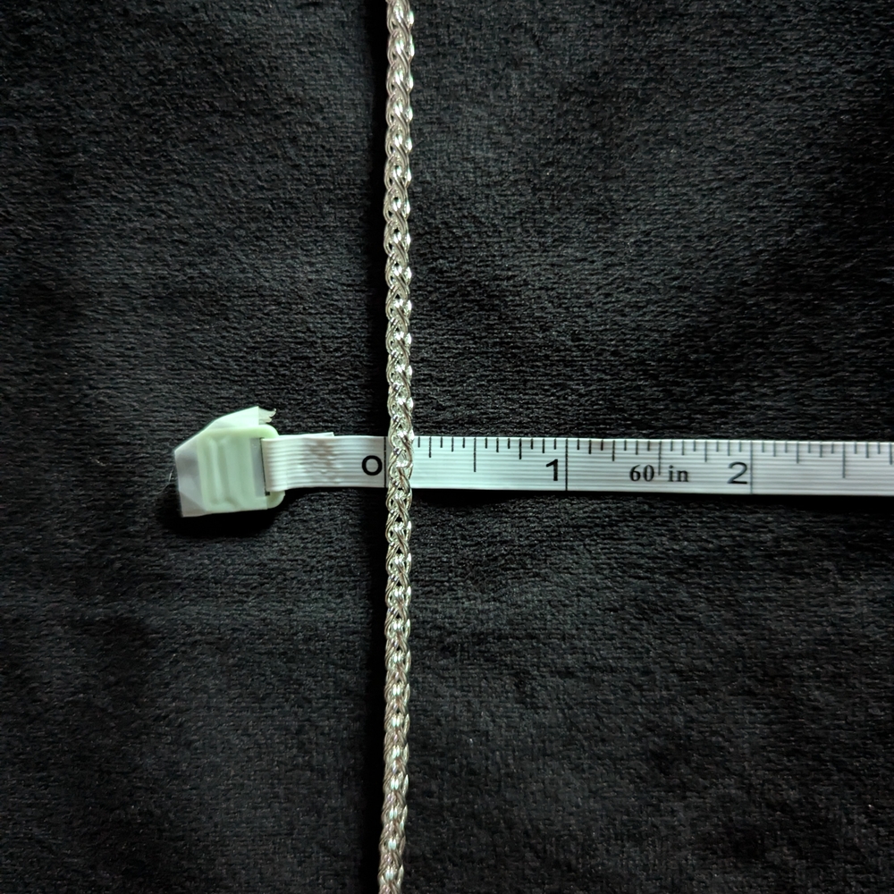 Sterling Silver 925 Chain Bracelet 4mm Women - Picture 7 of 7